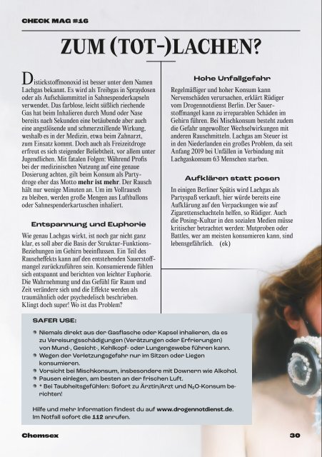 CHECK Magazin - Gesundheitsmagazin für Männer No.16
