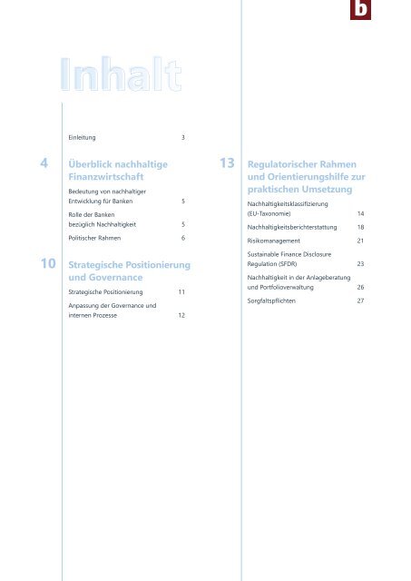 Was bedeutet Sustainable Finance für mittelständische Institute?