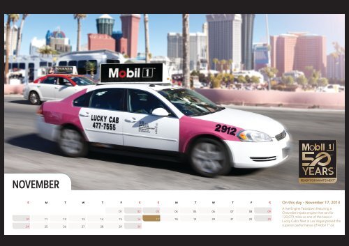 Mobil 1 50th Calendar Design 2024