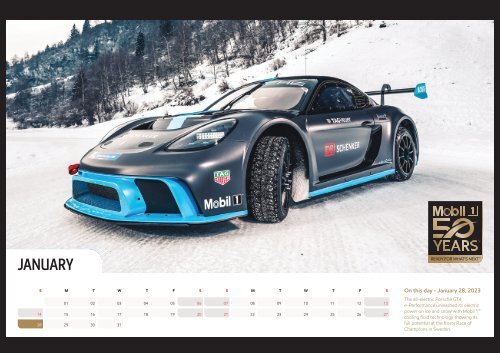 Mobil 1 50th Calendar Design 2024