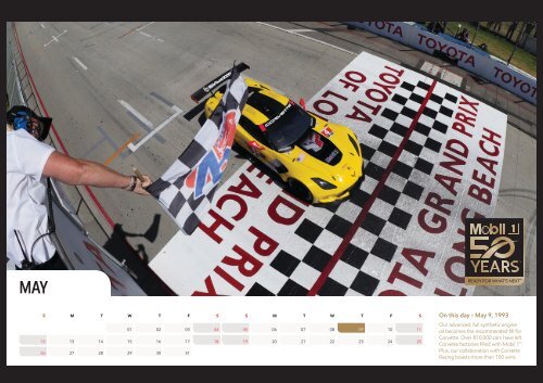 Mobil 1 50th Calendar Design 2024