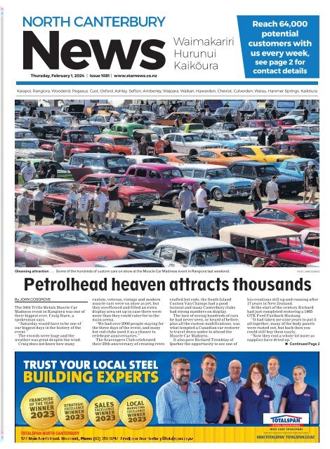 North Canterbury News: February 01, 2024