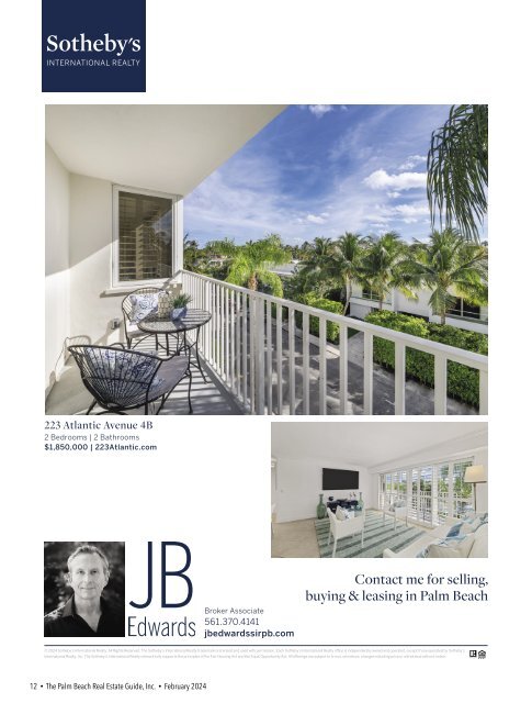 Palm Beach Real Estate Guide February 2024