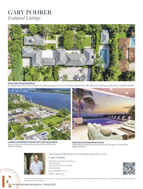 Palm Beach Real Estate Guide February 2024