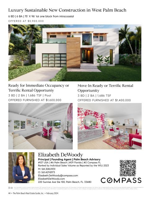 Palm Beach Real Estate Guide February 2024