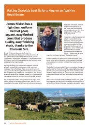 Why James Nisbet thanks the Charolais sire for quality, easy finishing stock!