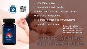 Bessere Schlafqualität mit Naturhelfern!! Wir stellen vor: Sunset aus dem Triangel of Wellness!!  Exclusiv bei Kyäni Thüringen!