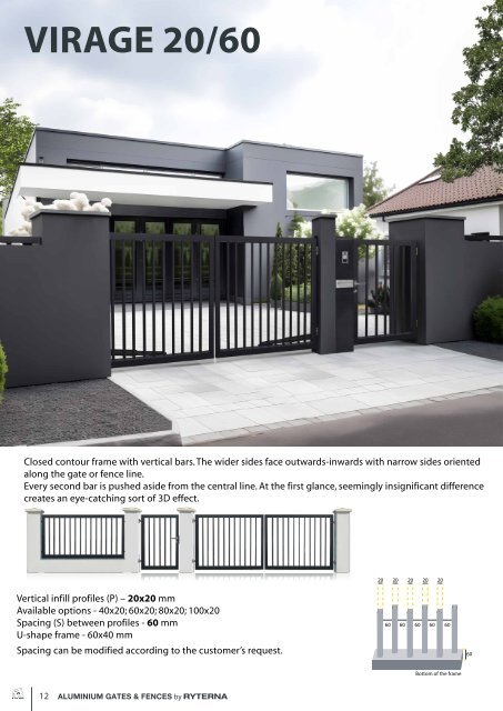 Aluminium gates & fences by Ryterna