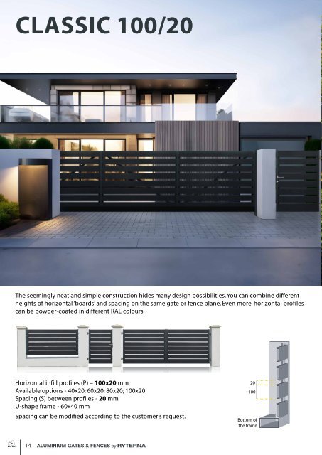 Aluminium gates & fences by Ryterna