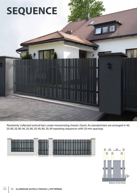 Aluminium gates & fences by Ryterna