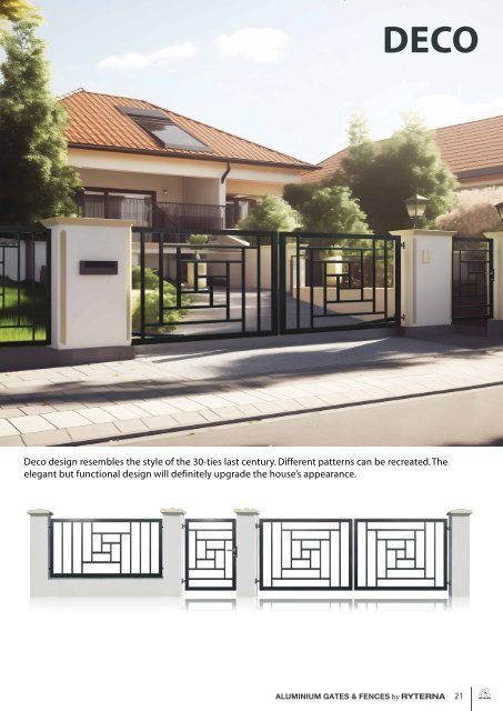 Aluminium gates & fences by Ryterna