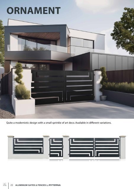 Aluminium gates & fences by Ryterna