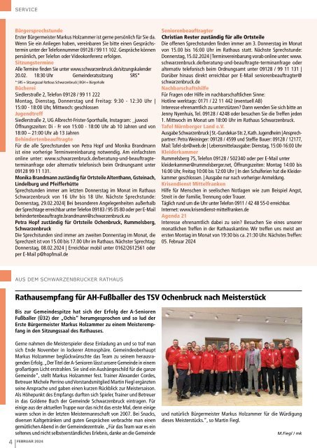 Mitteilungsblatt Schwarzenbruck - Februar 2024