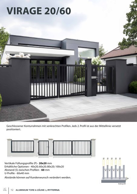 Aluminium gates &amp;amp; fences by Ryterna DE 