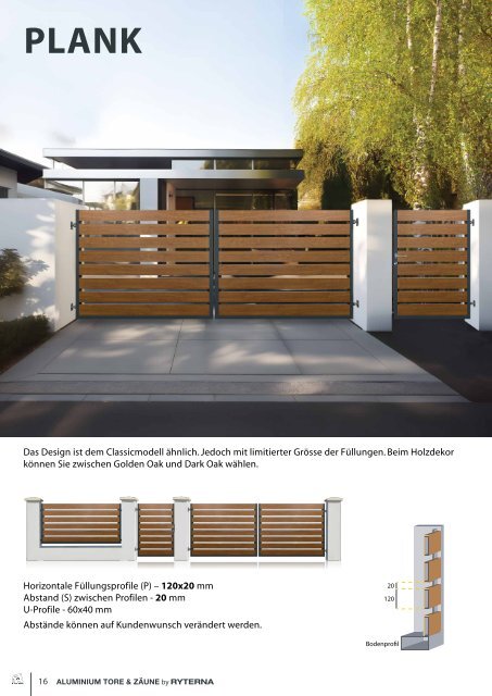 Aluminium gates &amp;amp; fences by Ryterna DE 