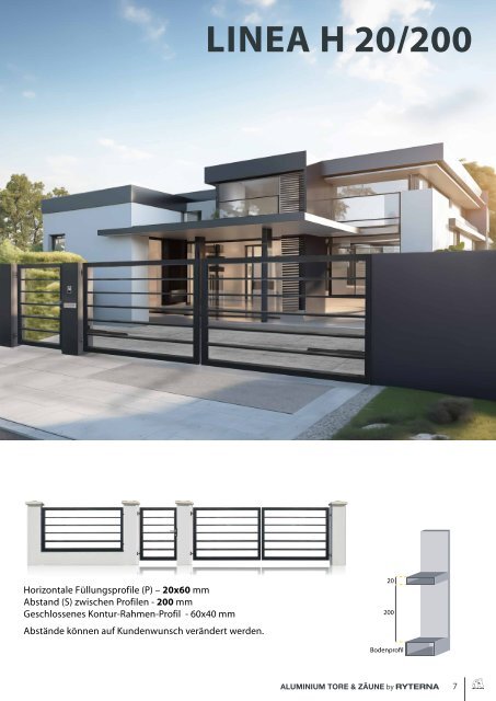 Aluminium gates &amp;amp; fences by Ryterna DE 