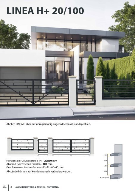 Aluminium gates &amp;amp; fences by Ryterna DE 