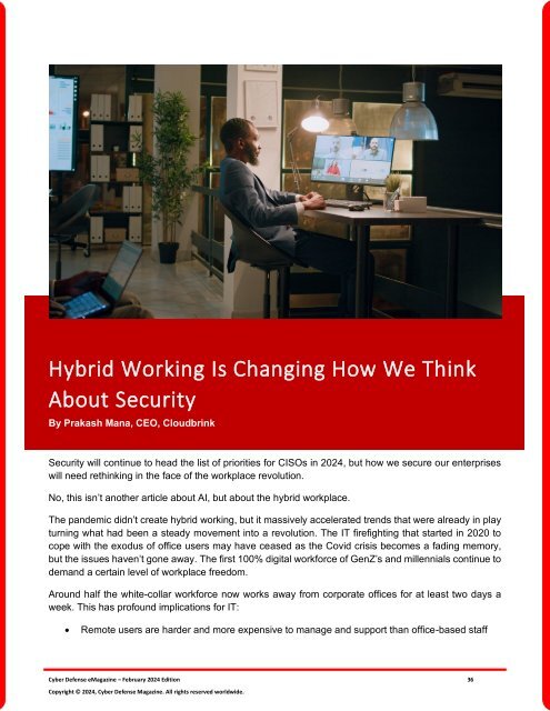 The Cyber Defense eMagazine February Edition for 2024