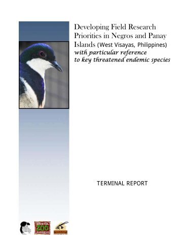 Developing Field Research Priorities in Negros and Panay Islands ...