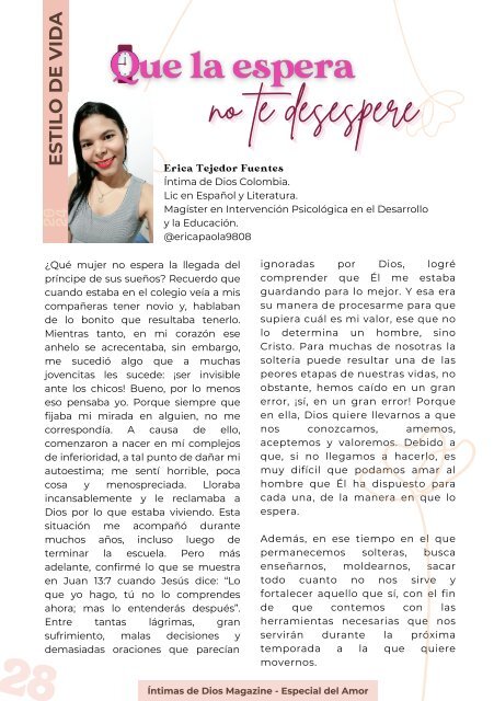 Intimas de Dios Magazine - Edición # 34