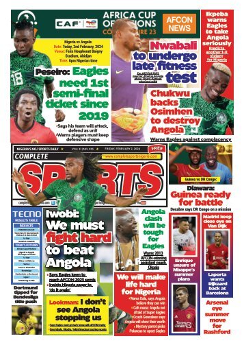 COMPLETE SPORTS - FRIDAY, FEB 2, 2024