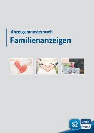 Musterbuch Familienanzeigen - SZ + TV