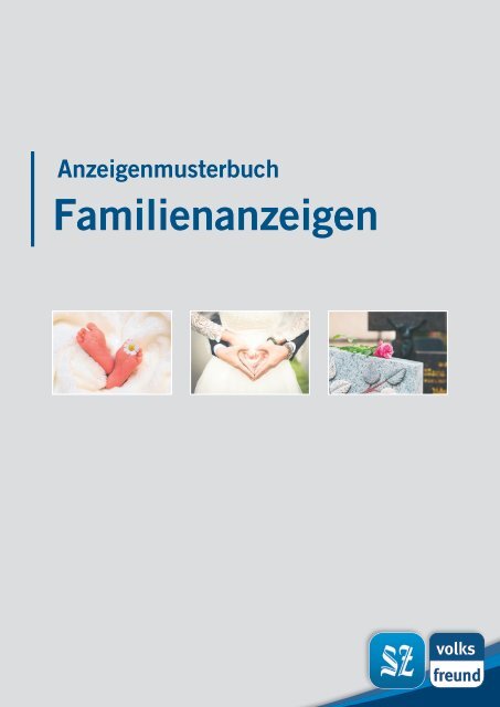 Musterbuch Familienanzeigen - SZ + TV