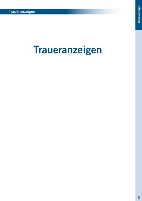 Musterbuch Familienanzeigen - SZ + TV