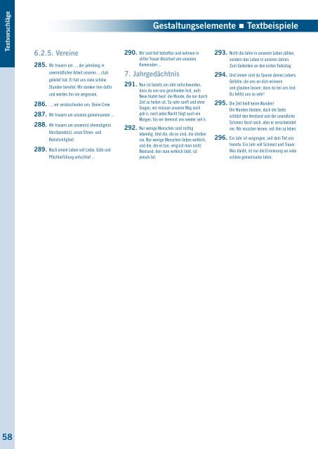 Musterbuch Familienanzeigen - SZ + TV