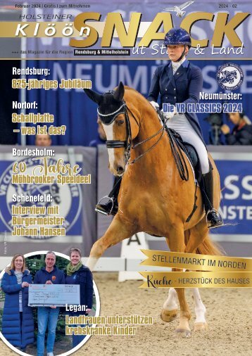 Holsteiner KlöönSNACK - Ausgabe Rendsburg / Mittelholstein - Februar 2024