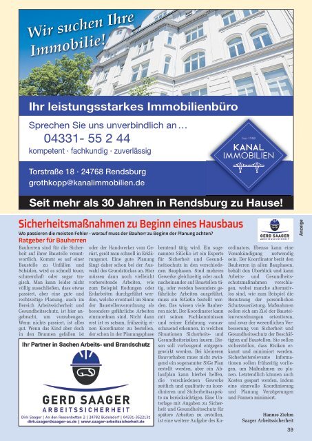 Holsteiner KlöönSNACK - Ausgabe Rendsburg / Mittelholstein - Februar 2024