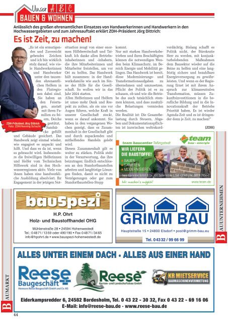 Holsteiner KlöönSNACK - Ausgabe Rendsburg / Mittelholstein - Februar 2024