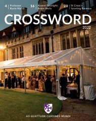 Crossword 2022 - St Cross College
