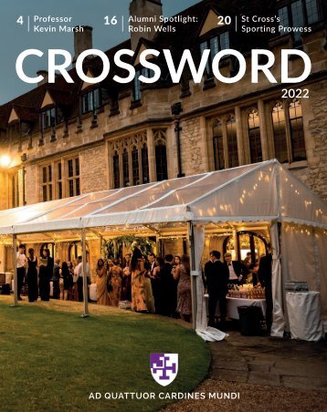 Crossword 2022 - St Cross College