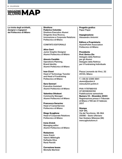 MAP - Magazine Alumni Politecnico di Milano #13