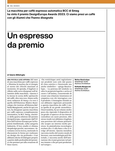 MAP - Magazine Alumni Politecnico di Milano #13