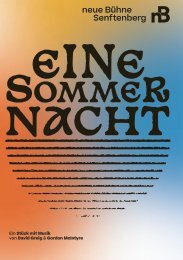 Eine Sommernacht • Programmheft 