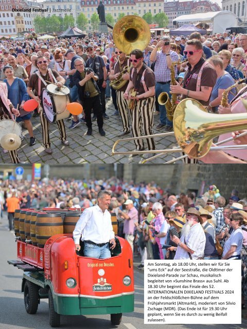 E-Reisemagazin 52. Dixieland Festival Dresden  - Extra