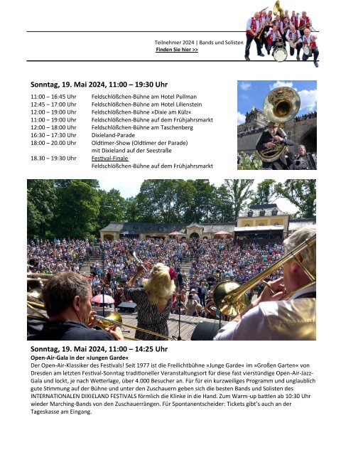 E-Reisemagazin 52. Dixieland Festival Dresden  - Extra