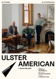 Programme de soirée - Ulster American (Février 2024)