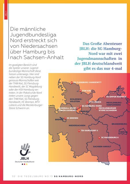 Die Tegelsburg No. 13 - Wo Handball lebt - Hallenheft 3. Liga 1. Herren vs. HC Burgenland & JBLH mA1 vs. THW kiel