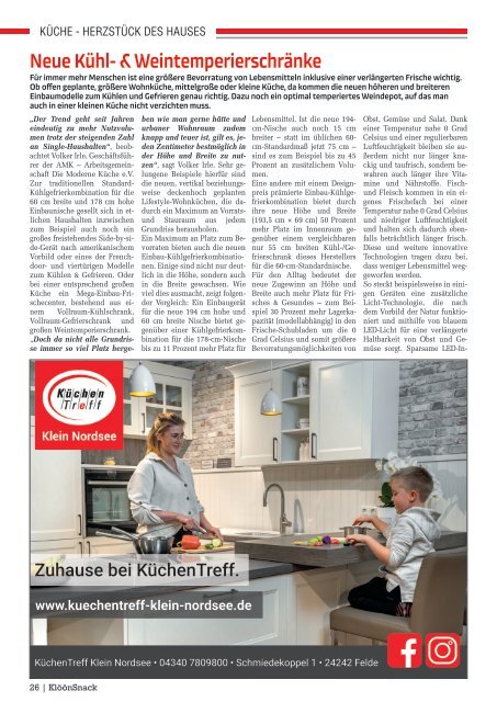 Holsteiner KlöönSNACK - Ausgabe Kiel / Eckernförde - Februar 2024