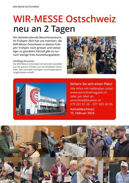 WIR ONLINE MAGAZIN vom 5. Februar 2024