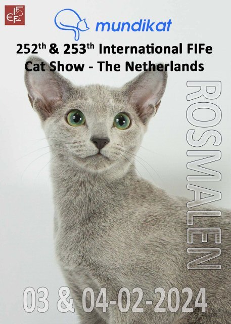 Catalog - 253. Mundikat Int. FIFe Show - Rosmalen 04-02-2024