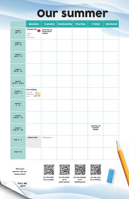 Dovercourt 2024 summer planning chart