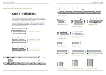 Große Profilvielfalt | Fassaden