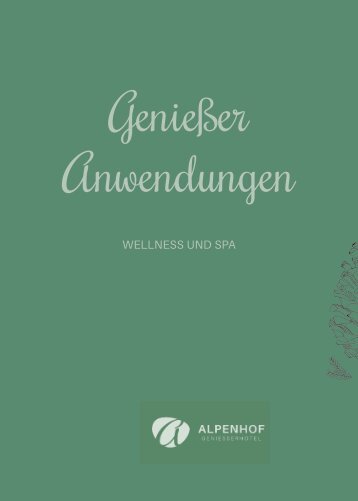 Wellnesskatalog Alpenhof