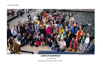 Chor im Gespräch FOLGE 37