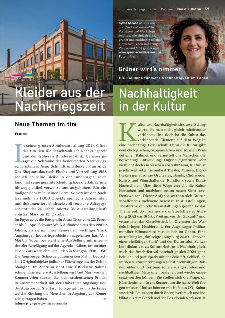 SchlossMagazin Augsburg+Umgebung Februar 2024