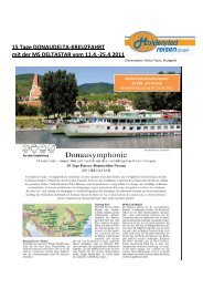 15 Tage DONAUDELTA-KREUZFAHRT mit der MS DELTASTAR ...